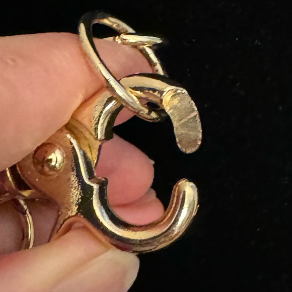 New! Chunky Statement 22” Necklace Silver, Gold & Rhinestone, Great bling! - Picture 9 of 13